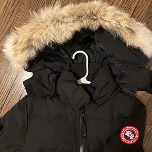 Canada Goose Black Puffer with Fur Hood